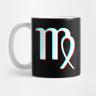 Virgo Star Sign White 3D Effect Mug